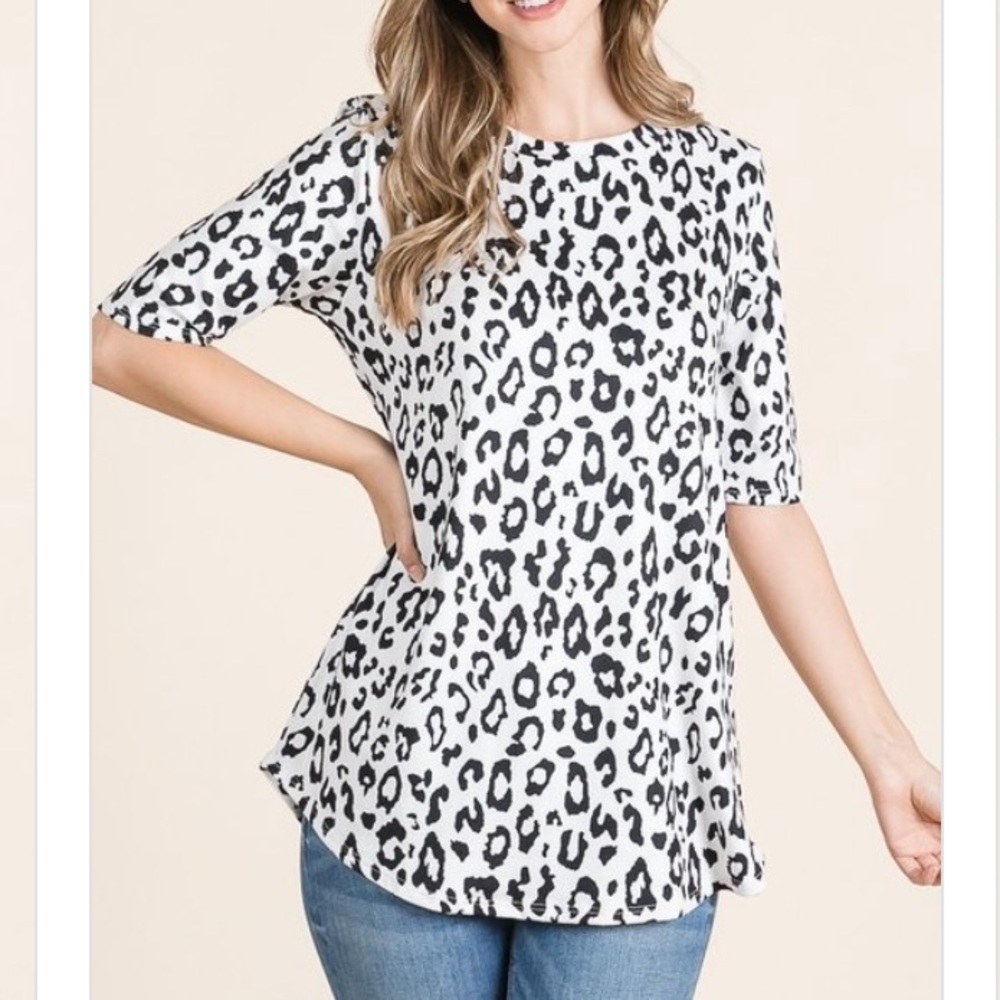 Leopard print top